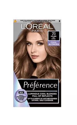 L'OREAL Hair Colourants Preference Iceland Ash Blonde 7.1 • £12.99