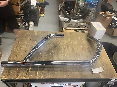 2 Into 1 Exhaust Pipe Harley Ironhead Sportster Rigid Custom Chopper Paughco USA • $479.95