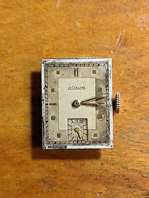 Lecoultre 17J CAL 11 LO Manual Wind Watch Movement & Dial Does Run • $149.99