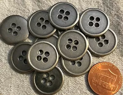 1 Gross/144 Pcs Silver Tone Sew-through 4-hole Metal Buttons 11/16  18MM # 3667 • $39.99