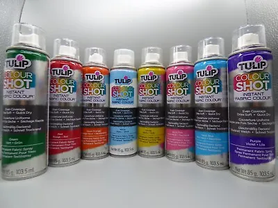 Fabric Colour Spray Paint Instant Washable Colour Shot Tulip Upcycle Renew • £3.49