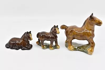 WADE WHIMSIES 3 Piece Horse Set England • $29.99