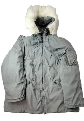 US Air Force Vintage Cold Weather Parka Jacket Type N-3B Mens Large L • $98.99