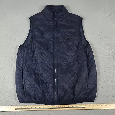 Fabletics Vest  Mens Size Large Blue The Loft Quilted Casual Full Zip Up • $27.96