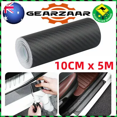 10cm*5m Carbon Fiber Car Sticker Door Sill Scuff Anti-Scratch Tape Protector Kit • $12.48