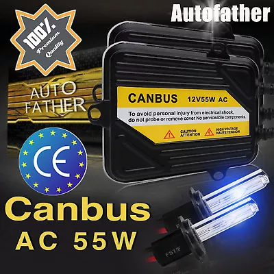 Ac Canbus Xenon Hid Car Conversion Headlihgts Kit Error Free H7 6000k/8000k 55w • £9.45