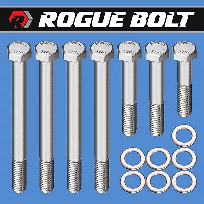 Sbm 70 & Up Water Pump Bolts Hex Stainless Kit Small Block Mopar 273 318 340 360 • $17.95