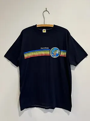 Vintage Rainbow T Shirt Velva Sheen Striped Single Stitch Short Sleeve Graphic  • $22.99