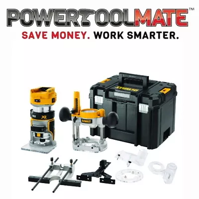 £299.99 • Buy Dewalt DCW604NT 18V XR Brushless 1/4'' Router With Fixed & Plunge Bases