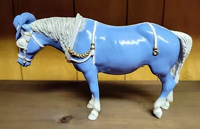 Breyer Custom CM Wedgewood Blue Decorator Old Timer Model Horse W/ Hat • $75