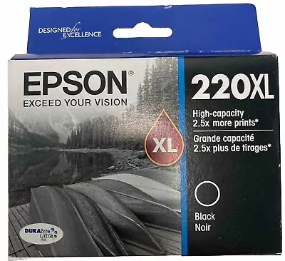 Epson 220XL T220XL120 High Yield Ink CartridgeBlack Exp2027 #5688 • $17.50