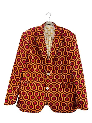 Loudmouth Sport Coat Men’s Size 46 Hand Tailored Orange Brown Golf Blazer  • $97.75