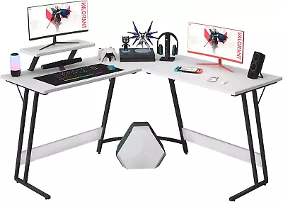 L Shaped Gaming Desk Computer Corner Desk PC Gaming Desk Table With Large Monito • $97.99