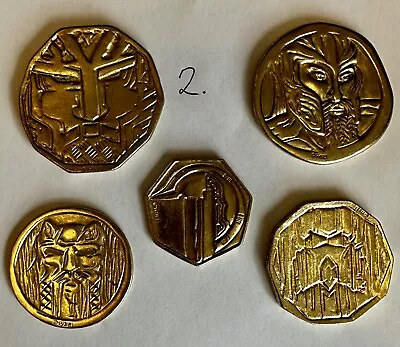 Weta Lotr Hobbit Coin Set Of 5 The Treasure Of Smaug • £35