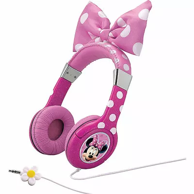 KID-MM140 KID DESIGNS Disney's Minnie Mouse Bowtique Youth Headphones BRAND NEW • $27.99