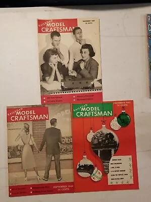 Vintage 1949 Railroad Model Craftsman Magazine Lot Of 3 • $11.87