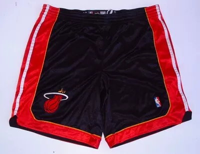 Miami Heat Team Issued Game Worn Adidas Climalite Basketball Shorts 42 + 2 • $65