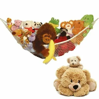 £3.85 • Buy Toy Hammock Bedroom Teddy Net Mesh Large Nursery Soft Baby Storage Cuddly Tidy