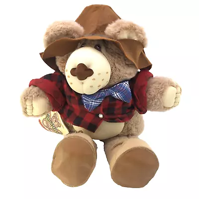 Vintage 1985 Furskins Farrell Furskin Xavier Roberts 22” Teddy Bear Postmaster • $34.18