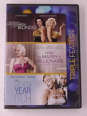 Gentlemen Prefer Blondes How To Marry A Millionaire Th.. (DVD 3-film) - J0917 • $9.99