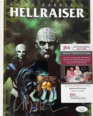 Clive Barker HELLRAISER Original Autographed Photo 8X10 W/JSA COA • $85