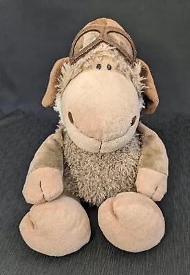 Nici Jolly Dean Sheep Pilot Aviator Plush Stuffed Animal Germany Fliegerschaf • $38