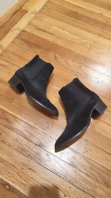 Frye Chelsea Low Heel Boots Black Suede Womens Sz 7.5B • $12.56