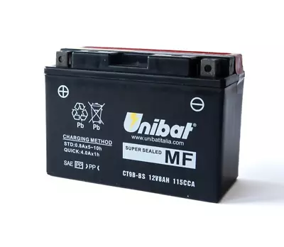 YAMAHA MOTORCYCLE YFZ-R6 BATTERY 12V 115CCA 8Ah REPLACEMENT YT9B-BS GT9-B4000-0 • $46.95