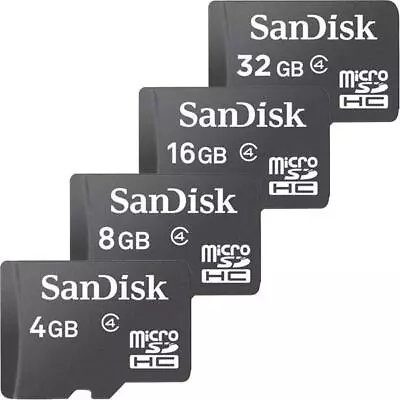 SanDisk 4GB 8GB 16GB 32GB Micro SD SDHC Class 4 • $6.99