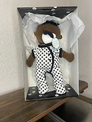 Manhattan Toy Wee Baby Stella Soft Baby Doll Plush African American Black NEW • $35