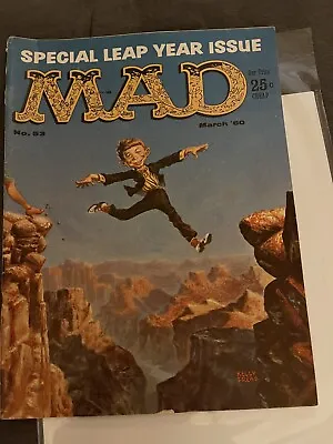 Mad Magazine #53 March ￼1960 G Cover Coming Loose ￼Shipping Included ￼ • $18.90