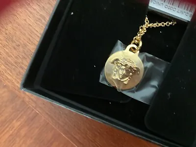 Authentic Versace Medusa Gold Chain Pendant (new In Box) • $350