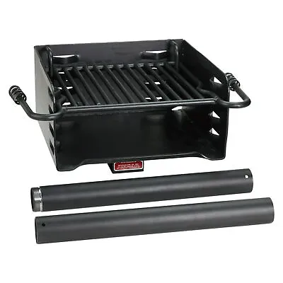 Pilot Rock H-16 B6X2 Park Style Steel Outdoor BBQ Charcoal Grill And Post Black • $224.90
