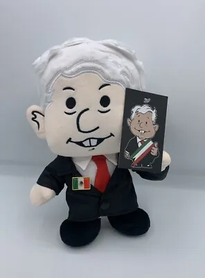 Amlito Soft Plush Toy Andres Manuel Lopez Obrador Mexican President  10” Height • $25