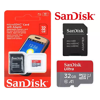 SanDisk Ultra 32GB Micro SD Card Class10 Camera Phone TF High Speed Memory Card • $10.95