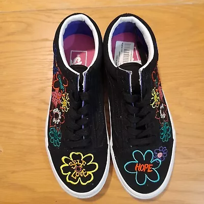 Vans New Black Cultivate Care Garden Old Skool Sneaker Women’s Size US AU 5.5 • $80