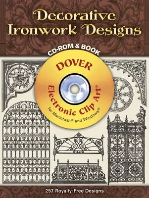 Decorative Ironwork Designs Hardcover Brand New Free Shipping In The US • $17.99