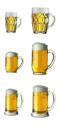 £6.90 • Buy Traditional Pub Beer Tankard ARC Britannia Haworth Glass, Beer Stein, Beer Mug