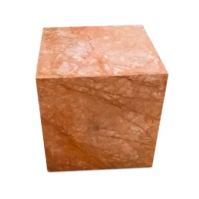 Sculpture Cube Marble Red Alhambra Italian H.19 11/16in • $983.11