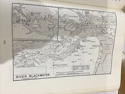 VINTAGE SEA CHART / NAUTICAL MAP 1961 - River Blackwater - To Frame? • £3.25