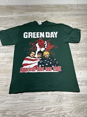 Green Day 2005 American Idiot Concert Tour T-shirt Size Medium M Rare • $59.98
