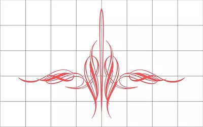 Pinstripe Decal Vinyl Stickers Motorcycle Car Truck Tank Fender Red Intricate • $4.95