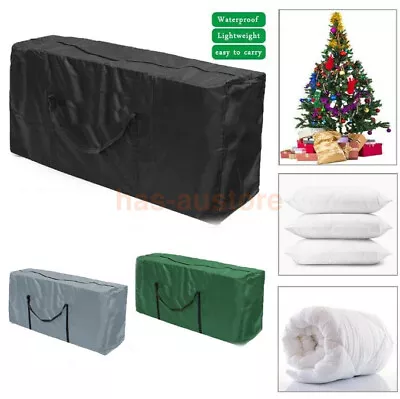 Waterproof Extra Large Storage Bags Outdoor Christmas Xmas Tree Cushion Box Zip • $13.08