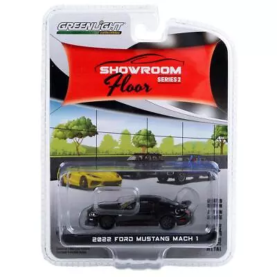 1/64 Ford Mustang Mach 1 Shadow Black Showroom Floor Greenlight 68020-E • $12.90