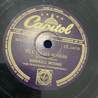 £5 • Buy 78 Rpm Rec-R’n’R-Merrill Moore-Fly Right Boogie