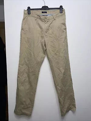 Gant New Haven Normal Waist Regular Fit Mens Chino Trousers Size W32 L32 Good • £8