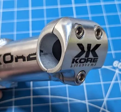 Retro Kore Lite Stem 3 110mm Bike Stem Neck 1-1/8  31.8mm Silver Vintage • $27.95