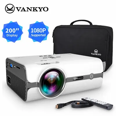 VANKYO Portable Video Projector 1080P 3D LED Mini Home Theater Cinema HDMI USB • $35.69