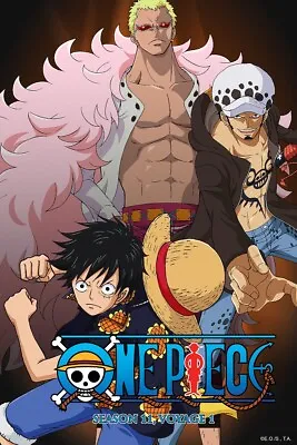 One Piece Anime Poster Dressrosa 36x24  48x32  Art Silk Print • $24.92