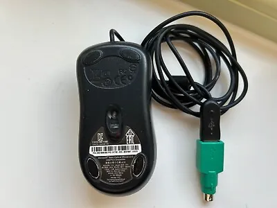 Microsoft Basic Optical Mouse V2.0 USB/PS2 Compatible Model 1113 - Black • £7.95